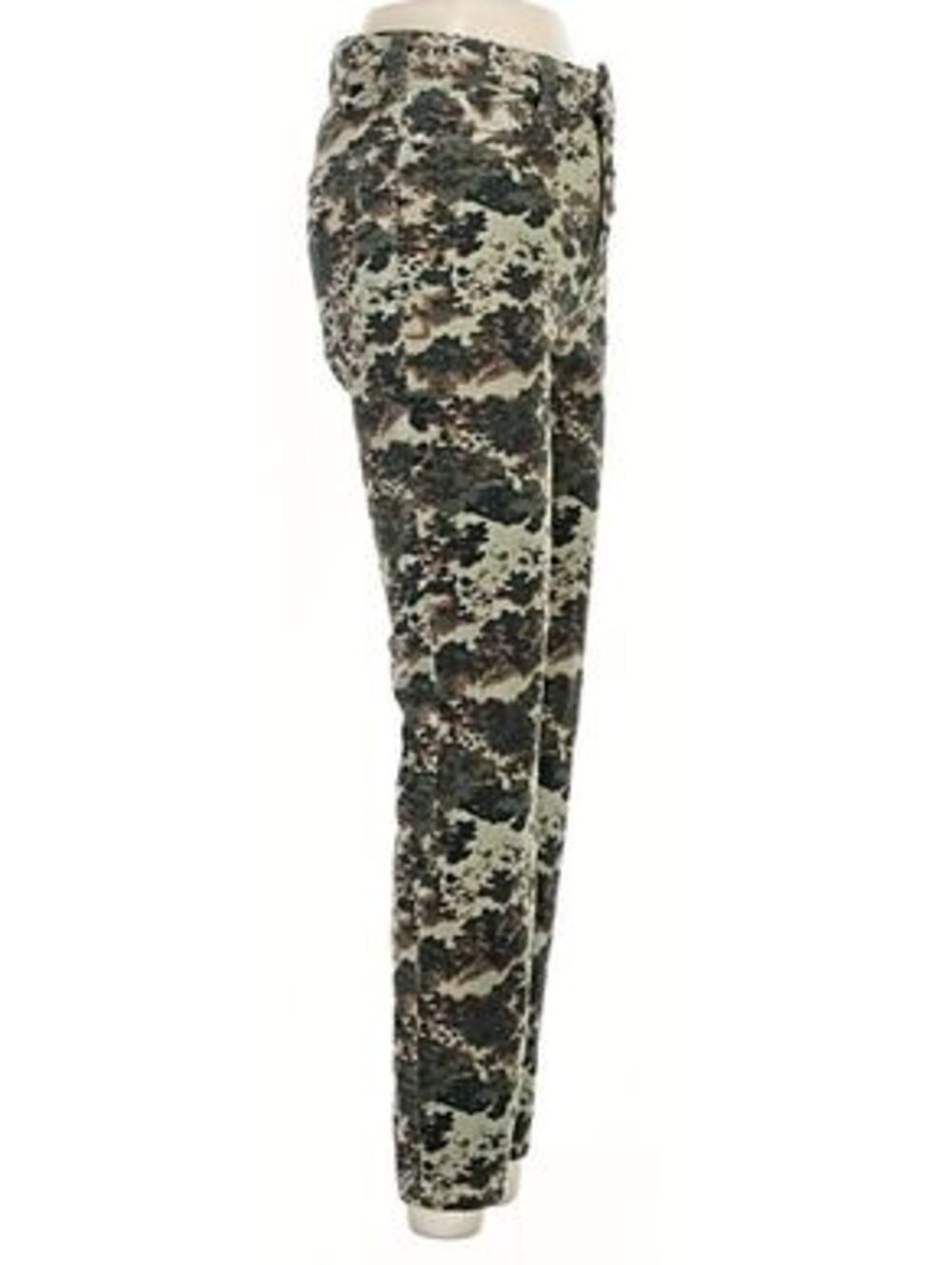 Anthropologie Pilcro Floral Camo High Rise Skinny Corduroy Pants Size 27 - Picture 7 of 7